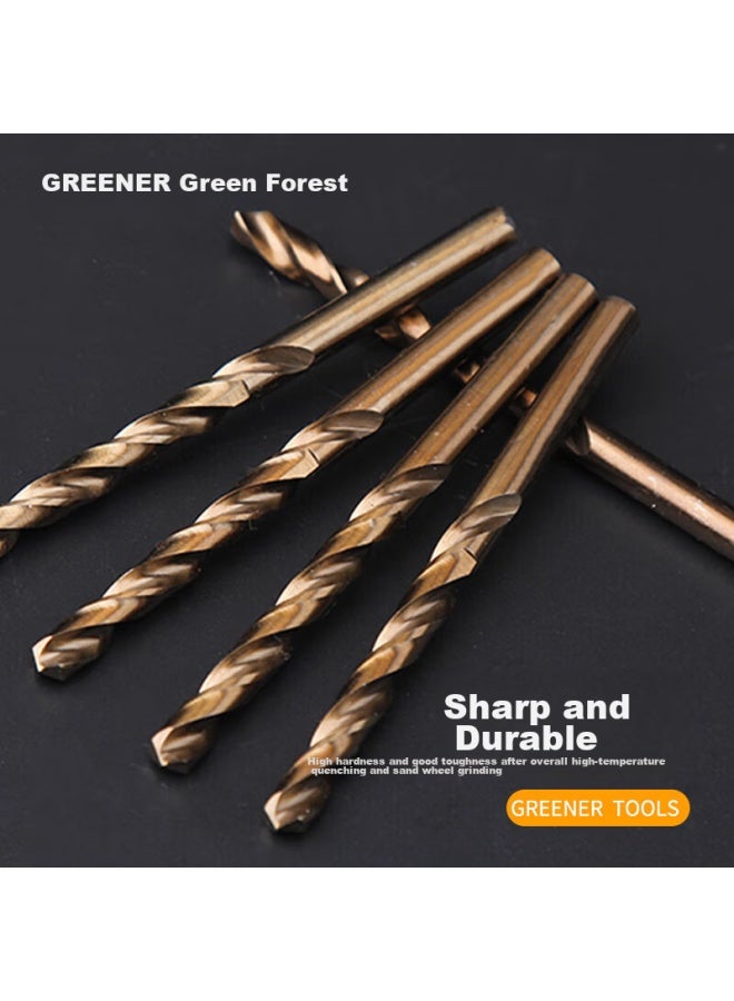Greener Twist Drill Bit Set, Aluminum Alloy Concrete Drilling Metal Set, Electric Hand Drill, Industrial Grade 13-piece Set - Image 2
