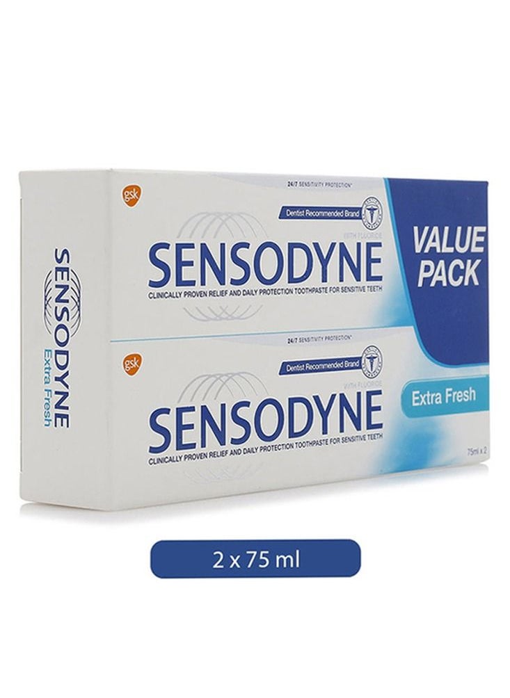 Sensodyne Extra Fresh Toothpaste - Value Pack Of 2 x 75ml  - Image 2