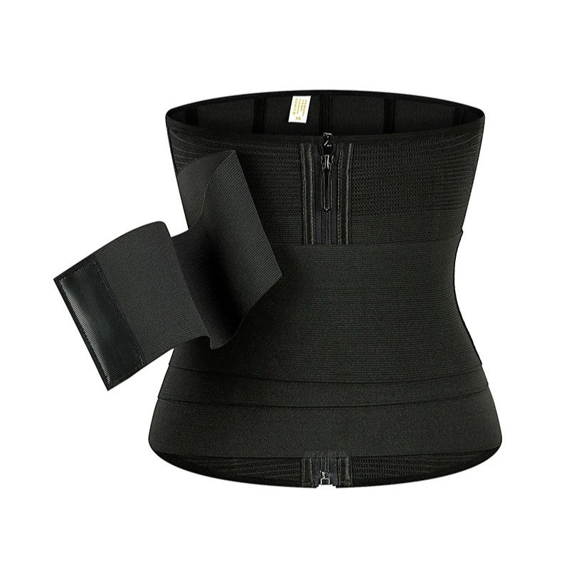 Bluejw Elastic Waist Trainer Corset Trimmer Shaper Belt Sauna Sweat Cincher Zipper - Women's Waist Trimmers - Image 2