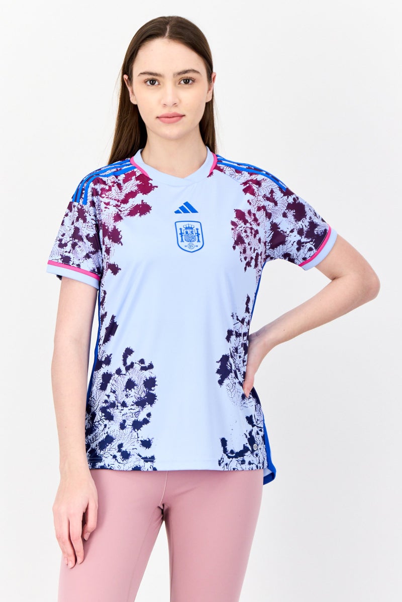 Adidas Women Sportswear Fit Spain Football Team 23 Away Jersey, Multicolor  - Image 1