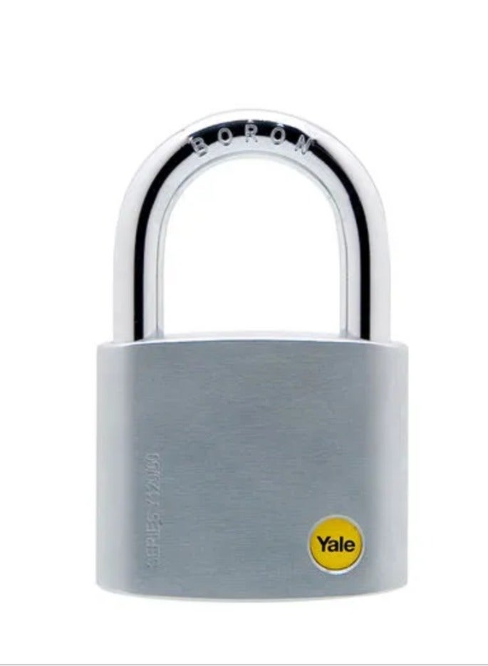 Yale Padlock 60mm Y120/60/135/1 Silver Series Outdoor Satin Padlock (Boron Shackle) 