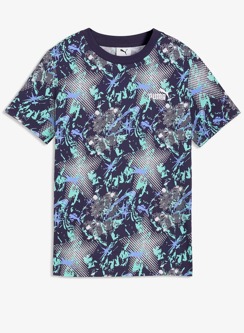 بوما تيشيرت بطباعة شاملة لعالم الشباب والمراهقين