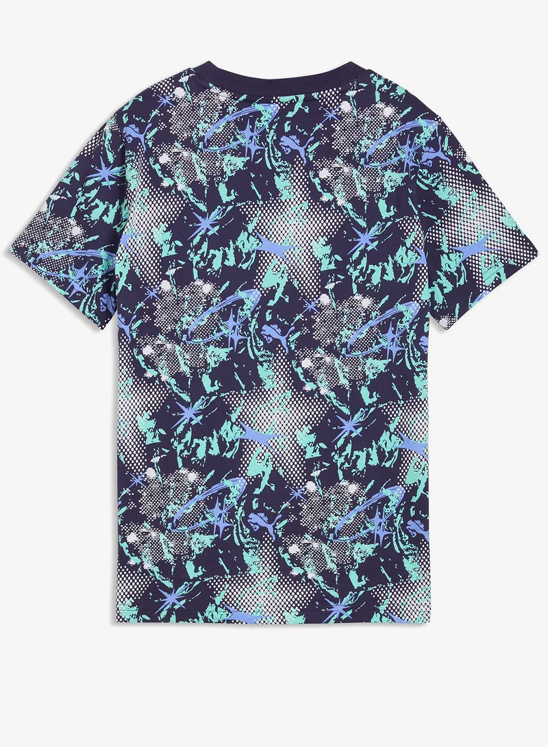 بوما تيشيرت بطباعة شاملة لعالم الشباب والمراهقين