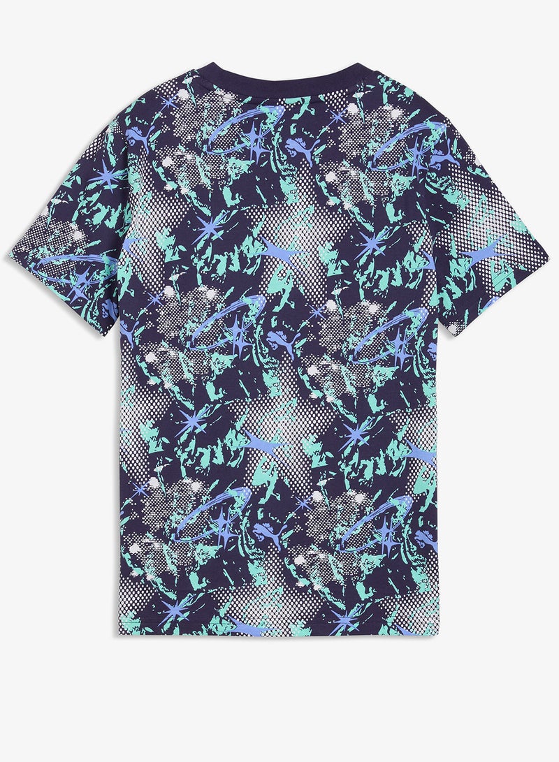 بوما تيشيرت بطباعة شاملة لعالم الشباب والمراهقين - Image 2