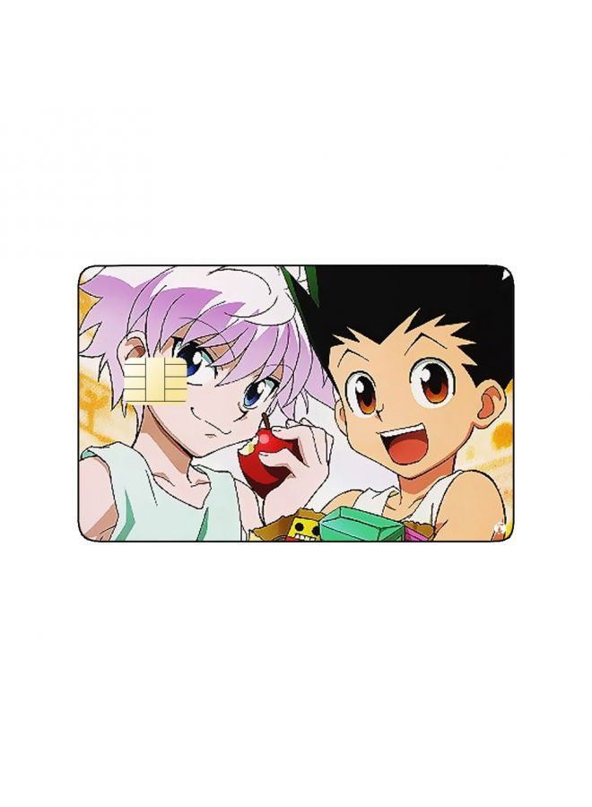 RKN PRINTED BANK CARD STICKER Gon And Killua From Hunter X Hunter Anime - Image 1
