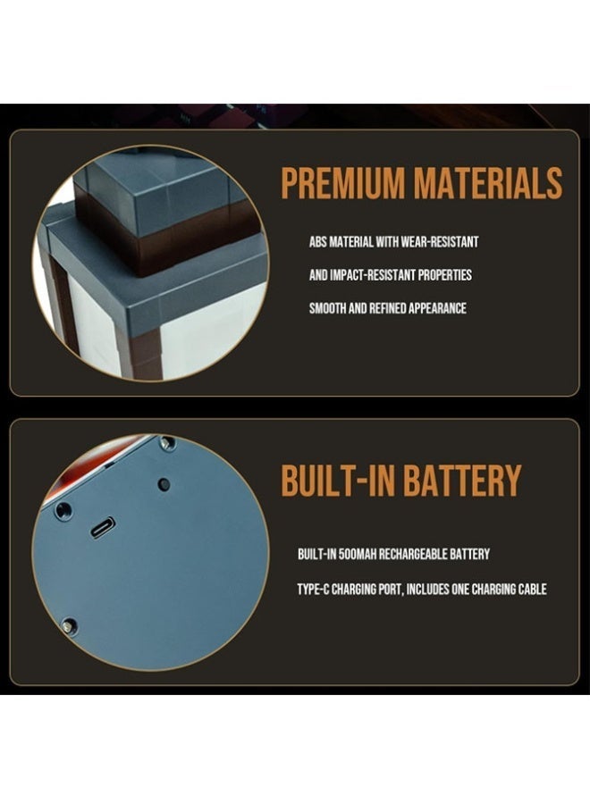 Minecraft Lantern Night Light Rechargeable Game LED Lamp Perimeter for Kids Bedroom Gaming Kids Room Wall Decor - Image 5