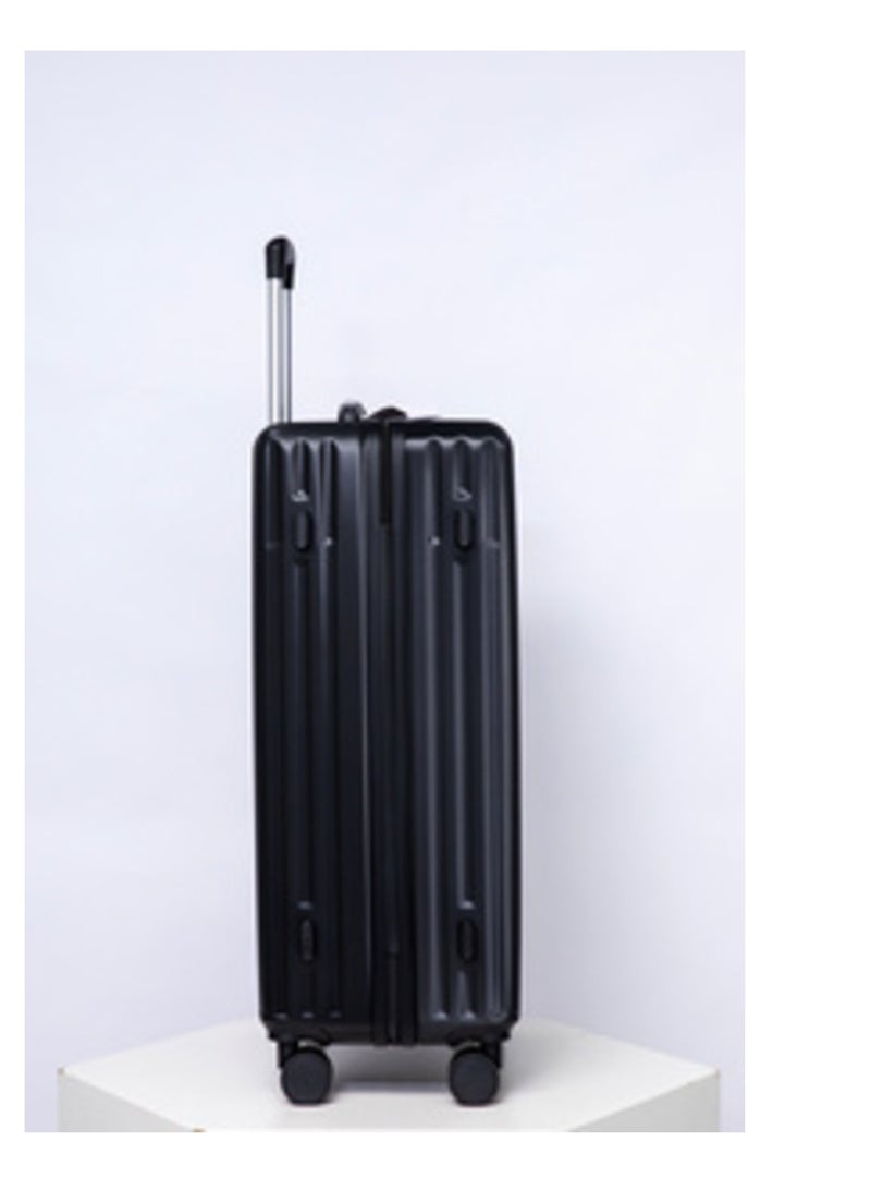 Space Luggage Set of 3 Hardside with Spinner Wheels & Lightweight ABS Luggage for Travel, 28/24/20-Black - Image 3