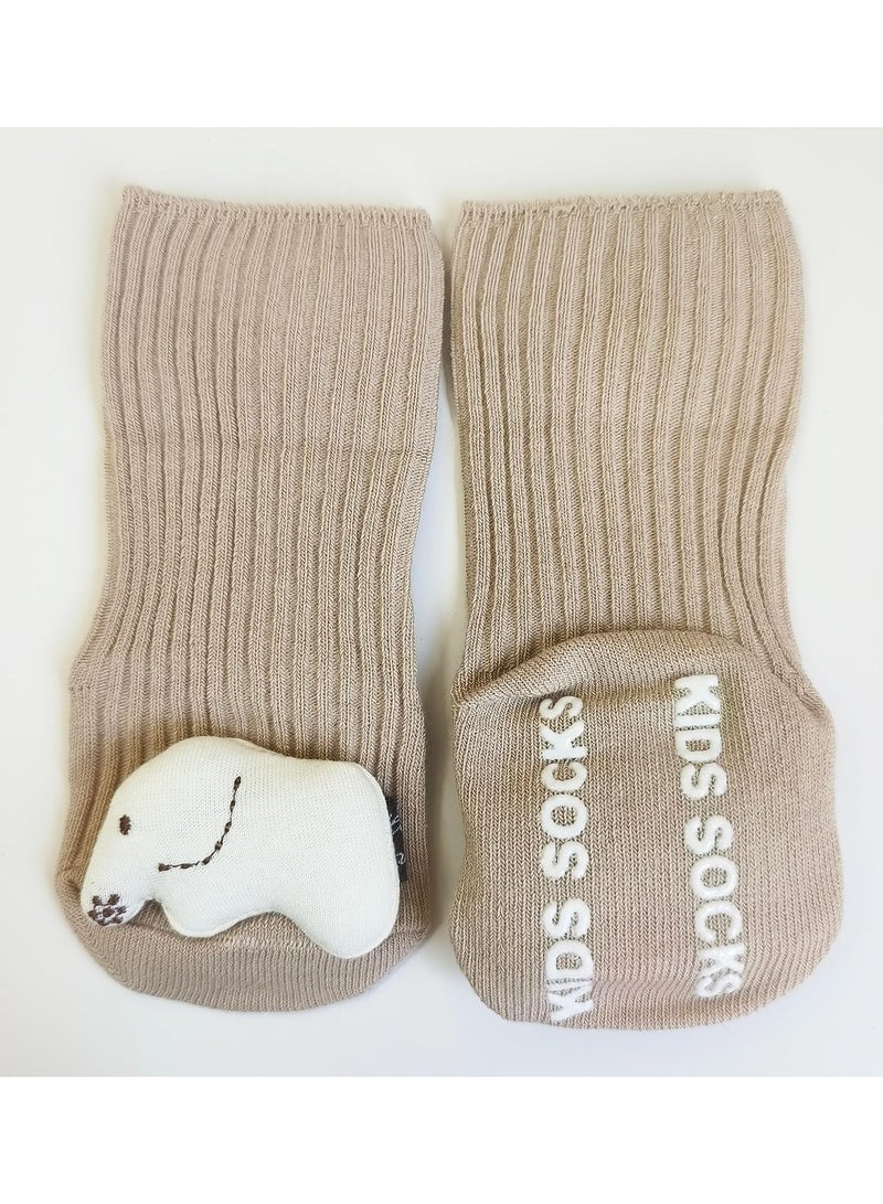 XiuWoo New Baby 7-in-1 Baby Gift Set with Cartoon Security Blanket,Cozy Blanket,Socks and Rattle Toy – Newborn Gift Basket Includes 6 Essentials New Born Baby Gift Box (Elephants) - Image 5