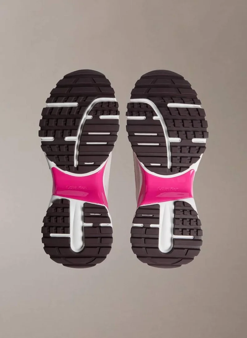 Calvin Klein Jeans Chateau/Silver Mink/Pink Hike Runner Trainers for Women | Best Price UAE