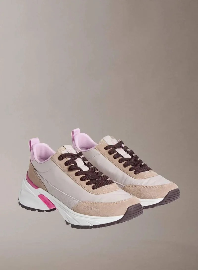 Calvin Klein Jeans Chateau/Silver Mink/Pink Hike Runner Trainers for Women | Best Price UAE