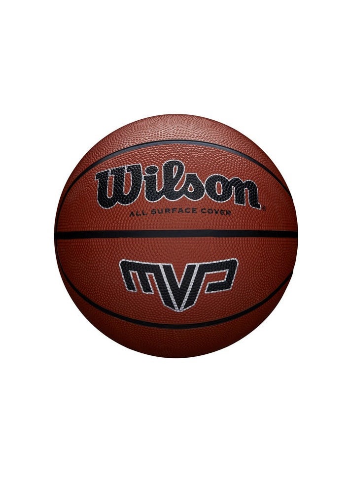 Wilson - MVP 285 Basketball Brown – Official Size & Weight, Durable Indoor/Outdoor Ball for Training & Games - Image 1