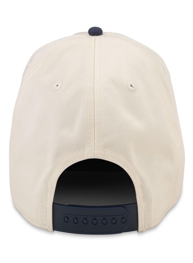 الإبرة الأمريكية قبعة بيسبول قابلة للتعديل من AMERICAN NEEDLE، طراز Pickleball Club Captain، لون عاجي/كحلي (24002A-PBALL-INVY) - Image 2