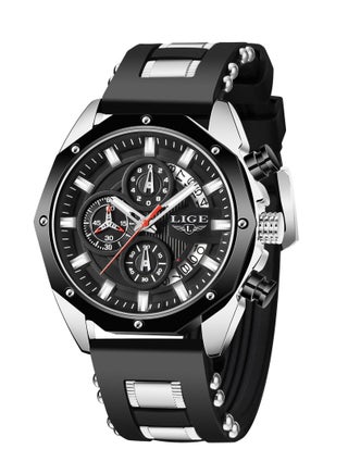 Men's Newest Wristwatch Fashion Chronograph Waterproof Sports Watch with a Box