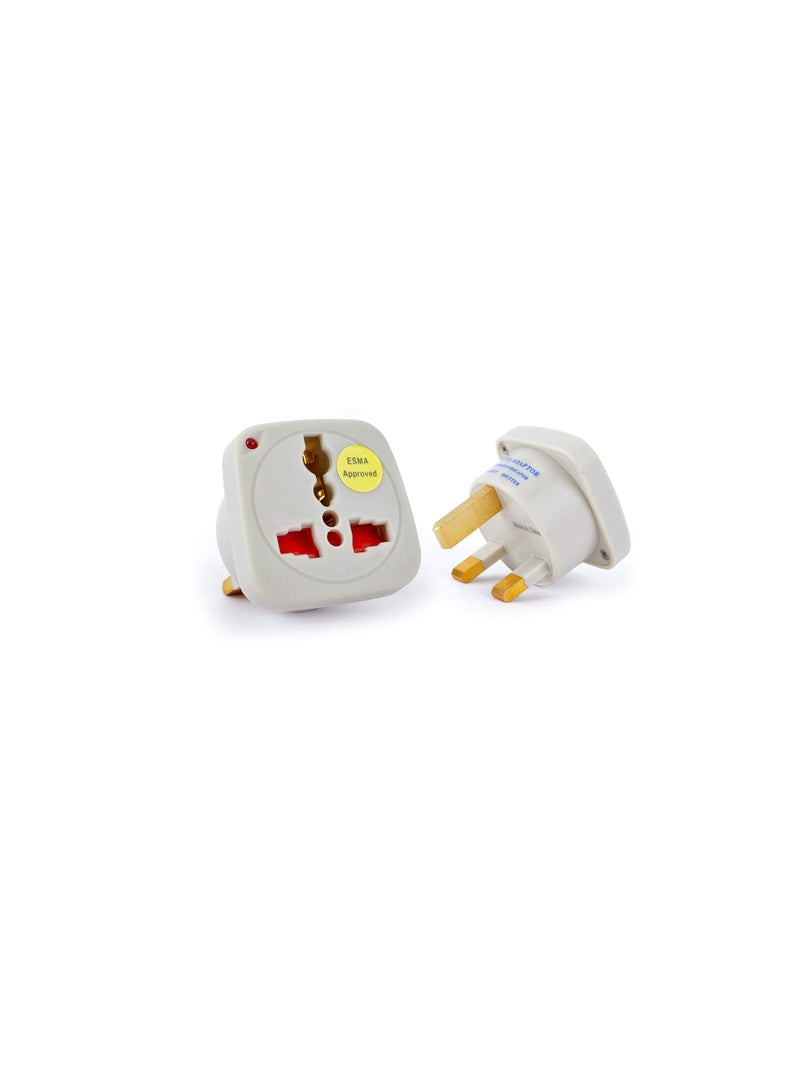 Terminator Multi Traveler Adapter With Shutter Indicator UK to Universal  - Image 2