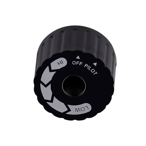 XTPTFABS Gas Valve Control Knob Compatible with SIT 630 EUrosit Only Knob Metal Rod Plunger 1Pcs Black - Image 1