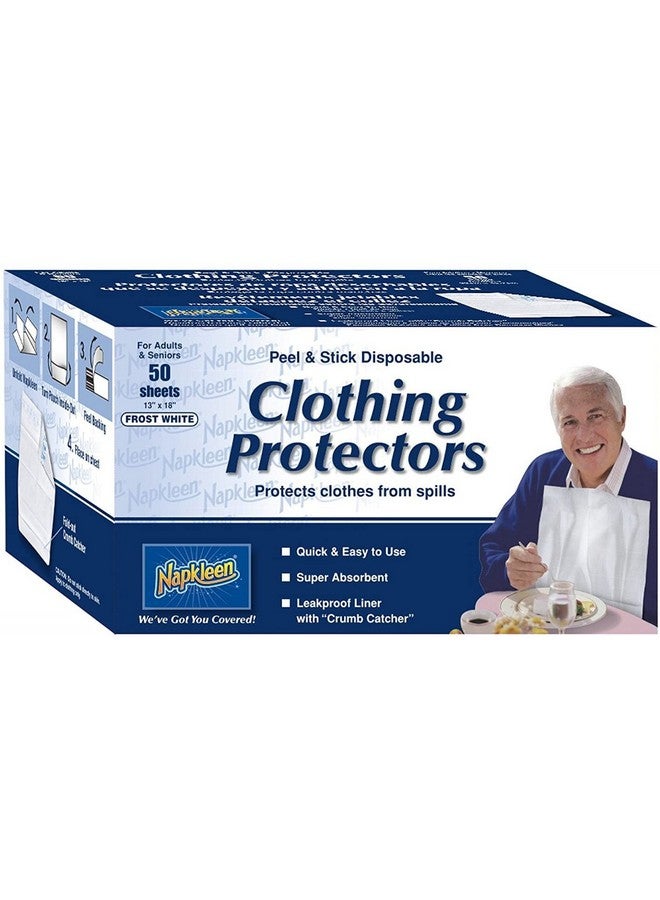 Napkleens Disposable Adult Bib | Pack Of 50 Individual Disposable Bibs - Image 3