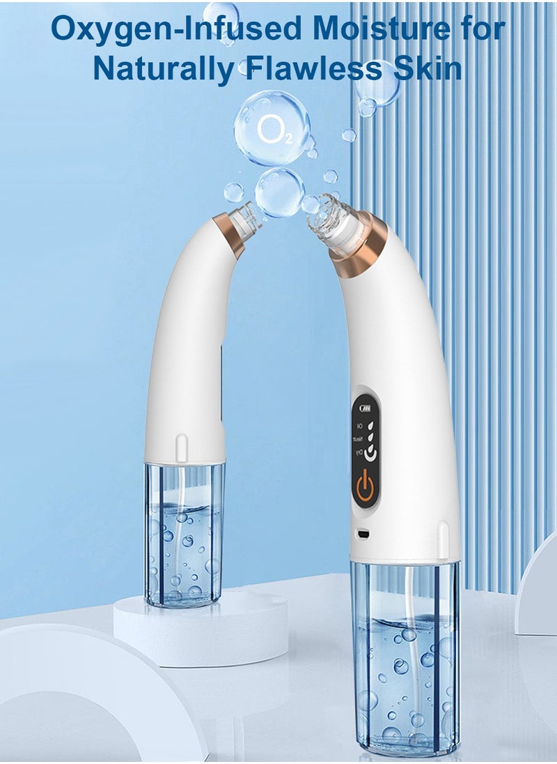 LaPalo Blackhead Remover Vacuum Pore Cleaner,Water Cycle Face Electric Blackhead Extractor Tool with 3 Suction Power, 6 Replacement Probes and 2 Water Tanks, USB Rechargeable  - Image 2