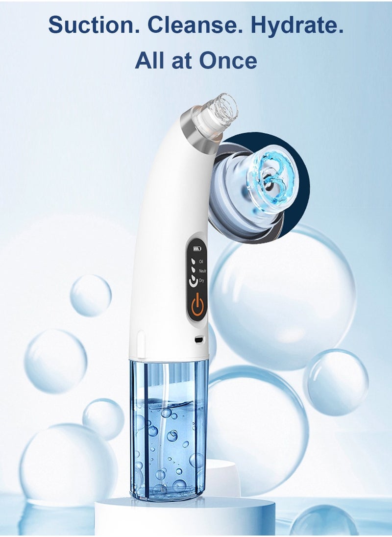 LaPalo Blackhead Remover Vacuum Pore Cleaner,Water Cycle Face Electric Blackhead Extractor Tool with 3 Suction Power, 6 Replacement Probes and 2 Water Tanks, USB Rechargeable  - Image 3