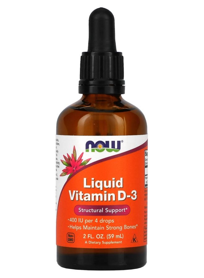 now Liquid Vitamin D-3 400 IU 2 fl oz (59 ml)