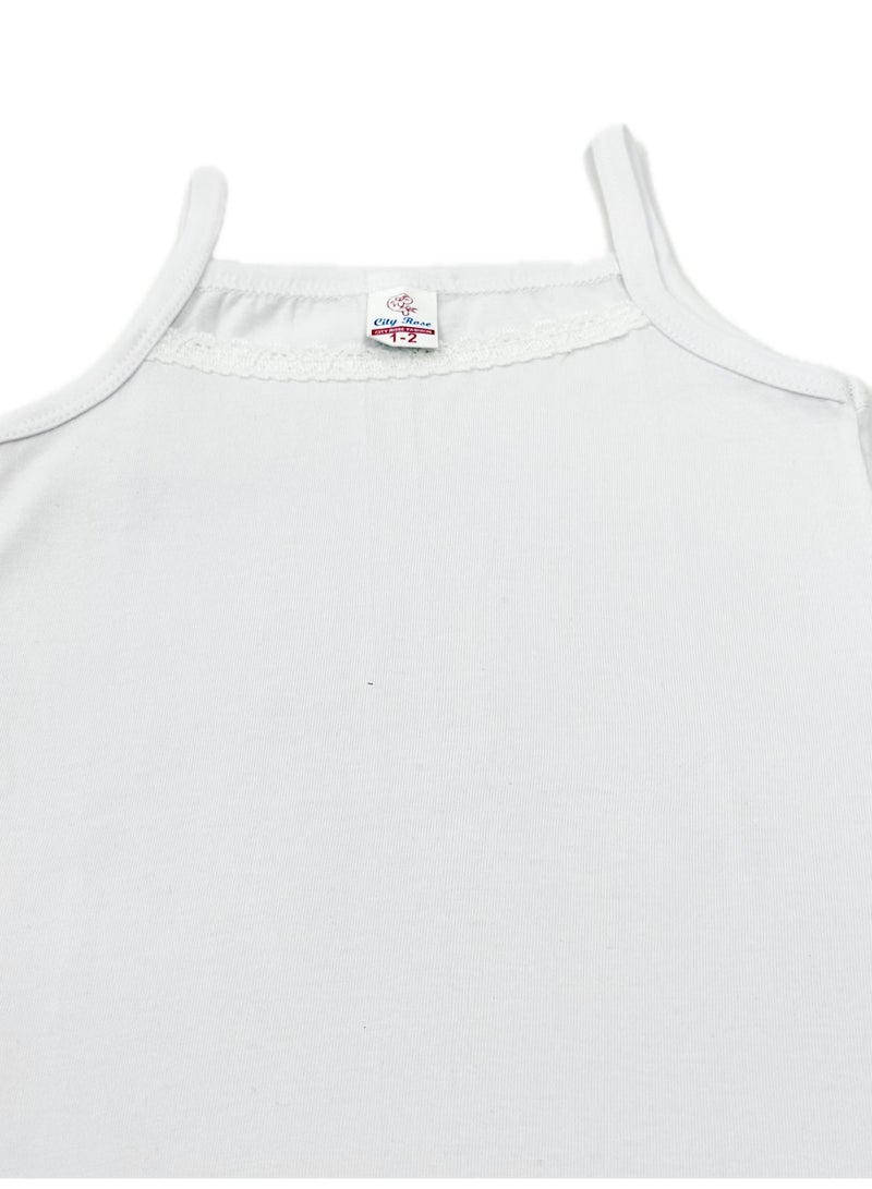 City Rose 6 - Pieces Cotton Camisole Undershirts Underwear Girls Set - Image 4