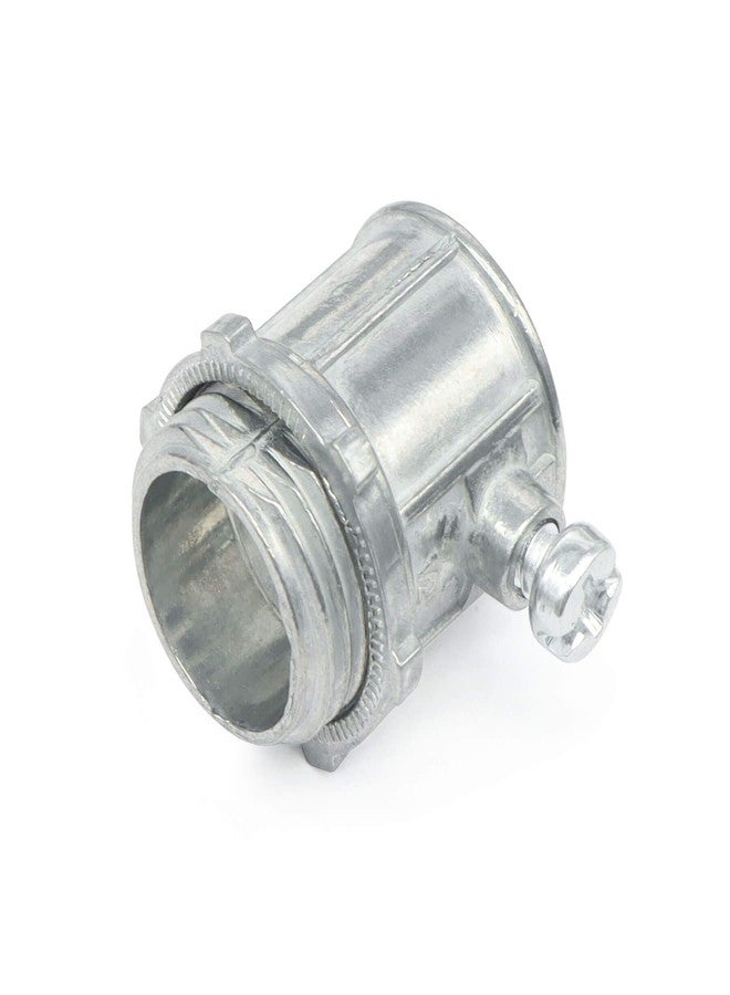 Qlvily 25 Packs EMT Set Screw Connectors, 1/2-Inch EMT Zinc Die Cast Conduit Fitting - Image 1