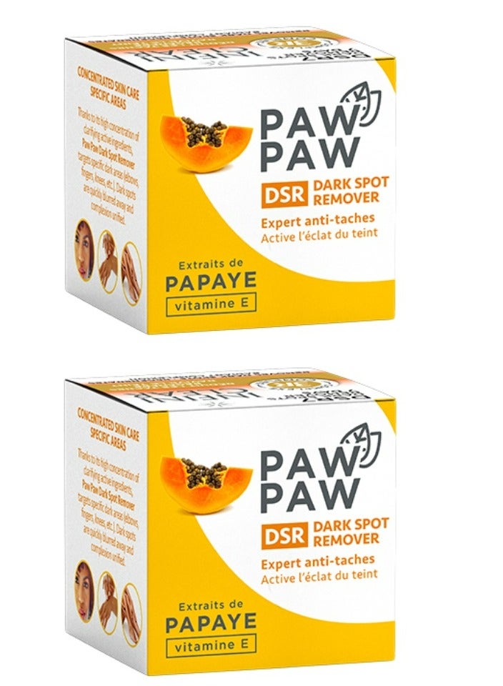 باو باو قطعتين من مزيل البقع الداكنة من دي إس آر مع الباايا 25x2 مل