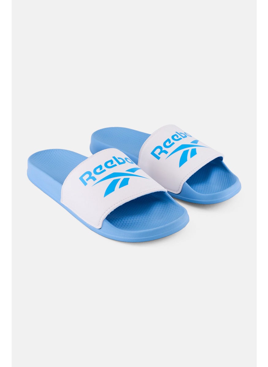 Reebok Men Slip On Fulgere Slide, Blue/White  - Image 1