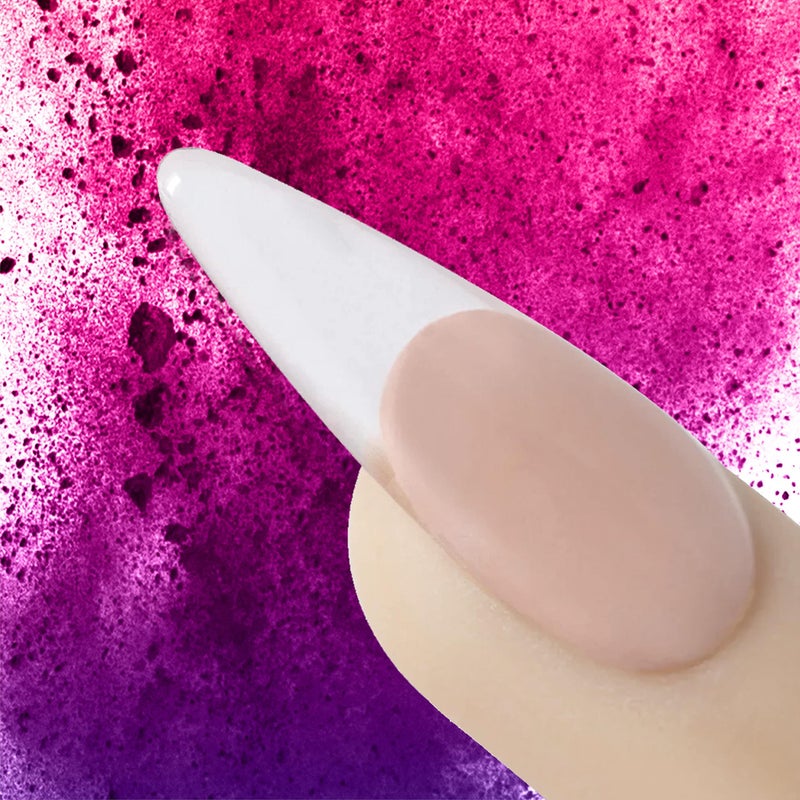 Young Nails بودرة أكريليك يونغ نيلز - بودرة أظافر أكريليك ذاتية التسوية، لون وردي شفاف، بيج، أبيض، 85 جرام - Image 3