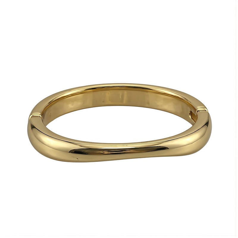 Upgraded Hinged Bangle Easy Open Close Enhanced Fit Comfort Wear Durable Metal Cuff - Image 1