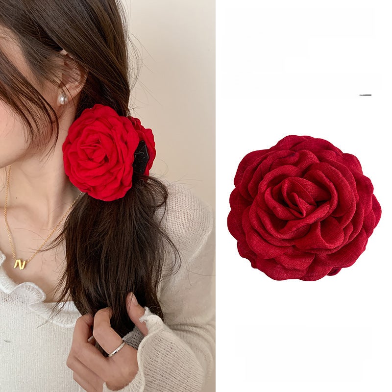 Generic Rose Hair Claw Clip Summer StyleLotus root starch [12cm]] Lotus root starch [12cm]] 