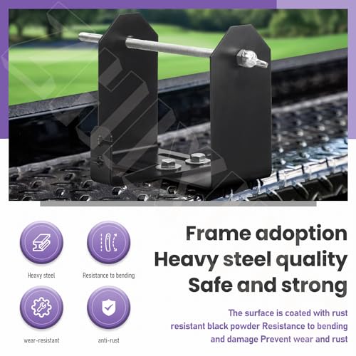 ZHIXING Heavy Duty Stainless Steel Weed Wacker Trimmer Line Holder W/Mounting Hardware, Adjustable Width (4.5"-8.6") Bracket, Supports 3 & 5 Pound Spools for Landscape Trailer Organization Accessories, Black - Image 5
