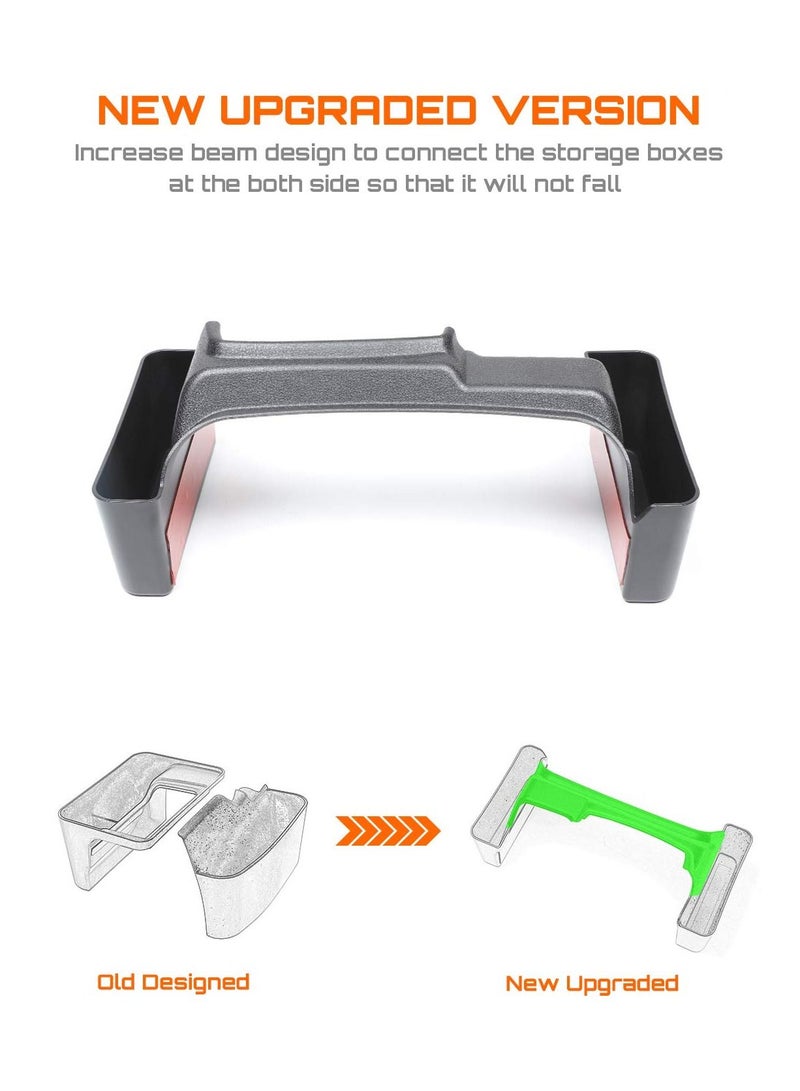 Excefore GT-2 Shifter Storage Box, Gear Shift Console Side Tray Organizer for 2018-2022 Jeep Wrangler JL JLU & Gladiator JT Truck, Interior Storage Accessories, Black, 1 PCS Upgraded Version - Image 2