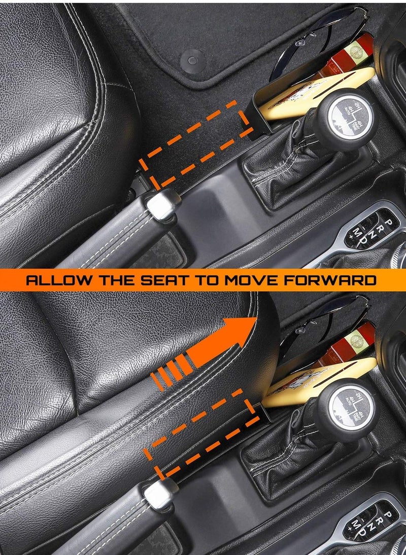 Excefore GT-2 Shifter Storage Box, Gear Shift Console Side Tray Organizer for 2018-2022 Jeep Wrangler JL JLU & Gladiator JT Truck, Interior Storage Accessories, Black, 1 PCS Upgraded Version - Image 4
