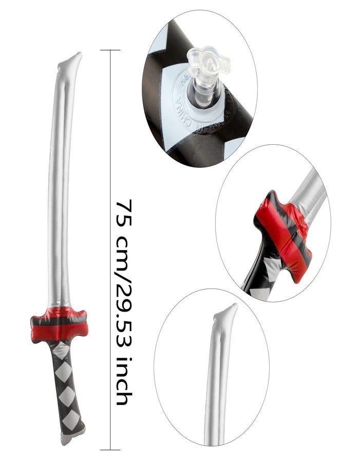 Fahacop 20 Pack 30 Inch Inflatable Katana Blow Up Samurai Sword Inflatable Weapons for Party Favors Cosplay Samurai Theme Party - Image 2