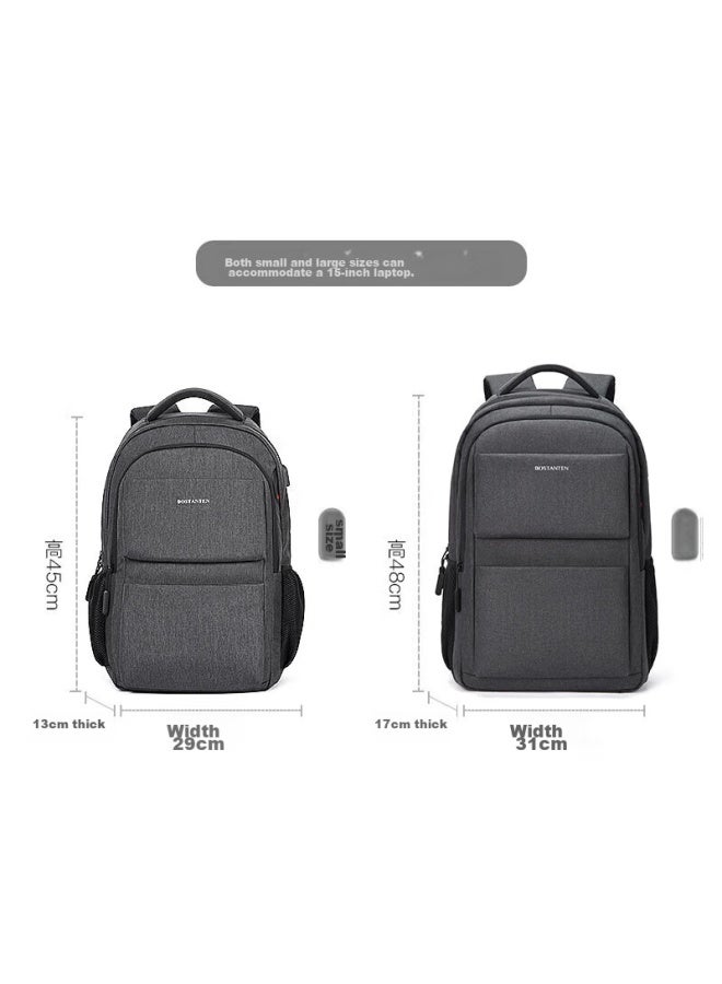 Bostanten Bosidandun Men's Backpack, High School And College Student Bookbag, Trendy Business Travel Backpack, Large Capacity 17.3-inch Laptop Bag - Image 4