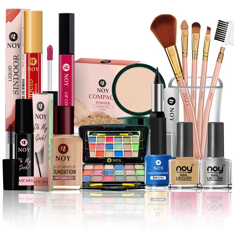 NOY Makeup Brush Set Effortless Soft Tool Application For Professional Salon And Personal Use NO601 Set Of 15 - Image 1