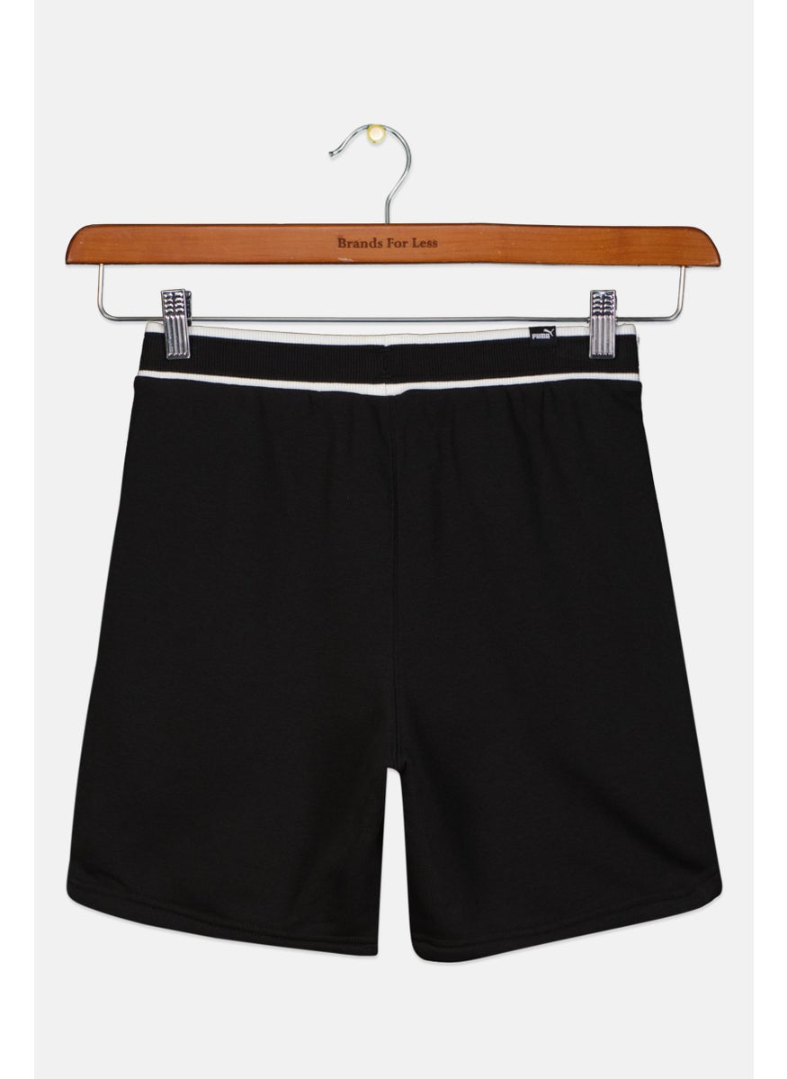 PUMA Kids Boy Sportswear Fit Brand Logo Outdoor Short, Black  - Image 2