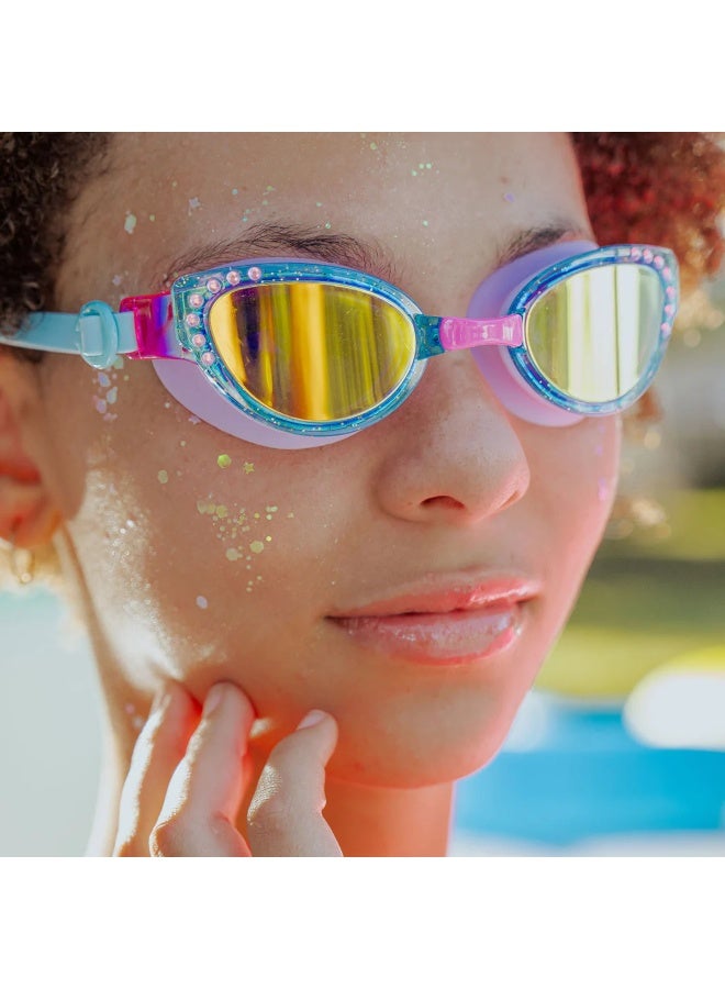 Bling2O Miss Luxe in Sapphire Girl Kids' Swim Goggles - Image 3
