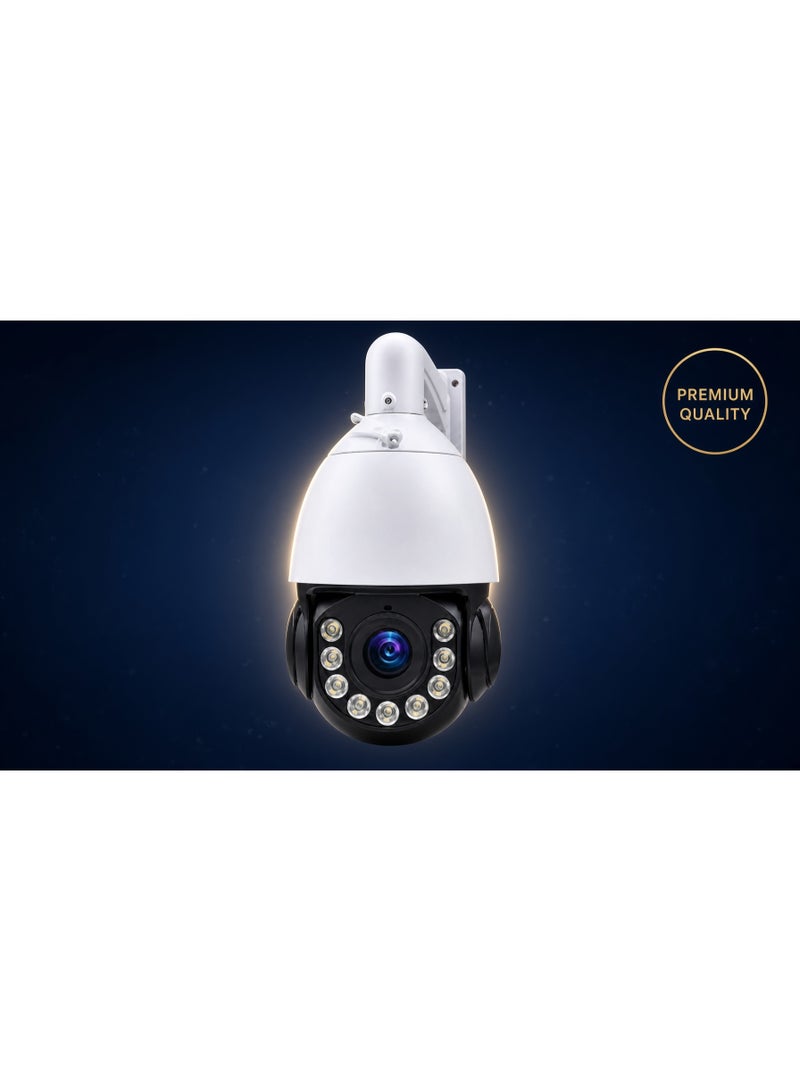 ELTRAZONE 5MP Outdoor PTZ Speed Dome Security Camera, 10X Optical Zoom, 355° Pan, 90° Tilt, 100m IR Night Vision, IP66 Waterproof Camera for Home, Office, Shop & Outdoor Surveillance - Image 2