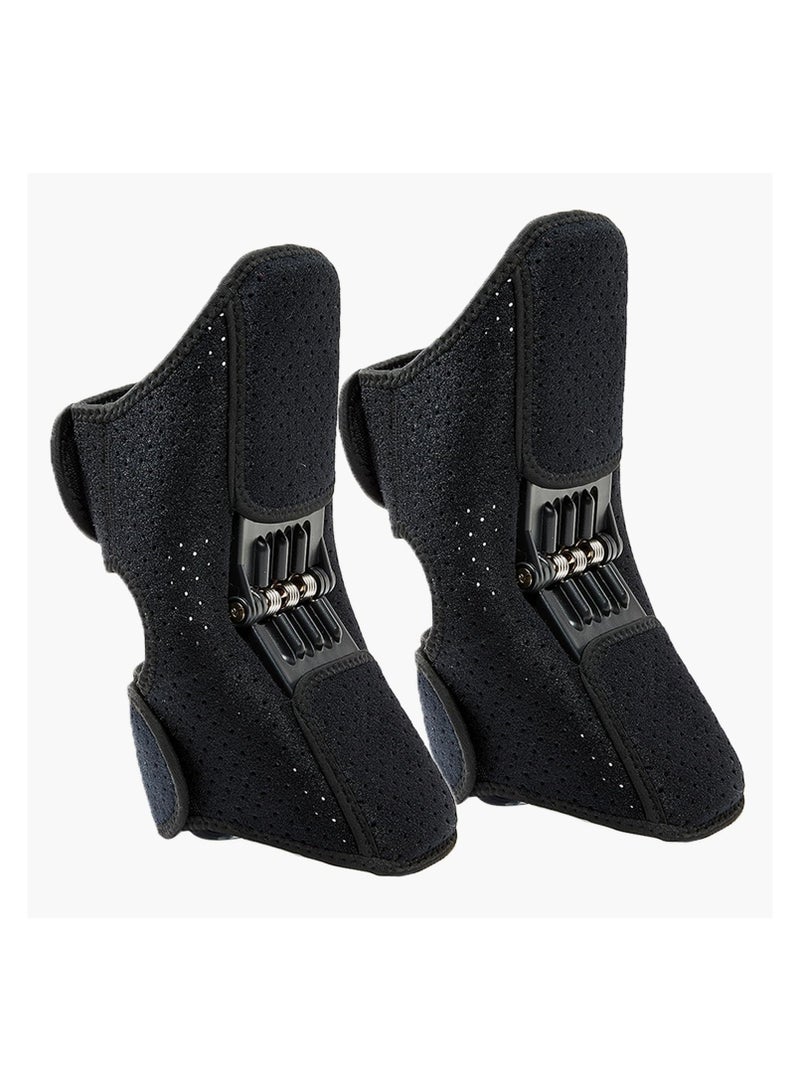 عام دعامات دعم المفاصل للركبة المحدثة، عبوة من 2 دعامات ركبة للرجال والنساء، مثبتات ركب نابضية قوية مع خاصية الارتداد غير القابل للانزلاق لتخفيف ألم الركبة، تمزق الغضروف، والتمارين الرياضية - Image 1