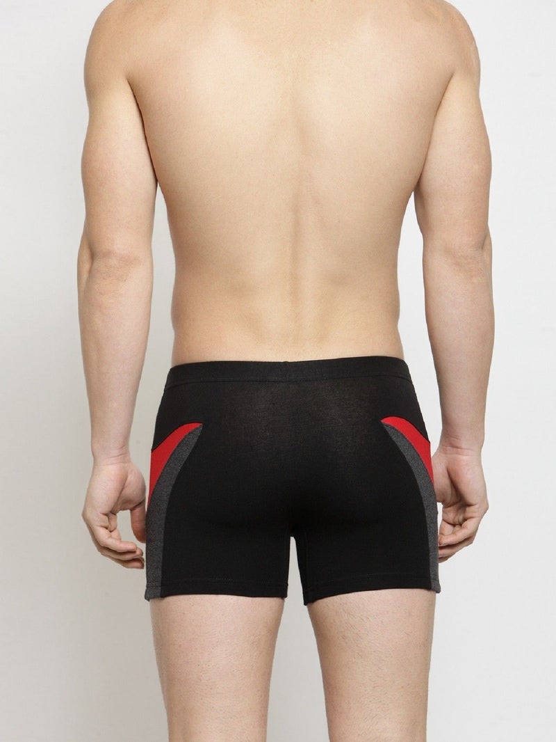 IC4 Store شورت مصمم للرجال باللونين الأسود والأحمر - Image 3