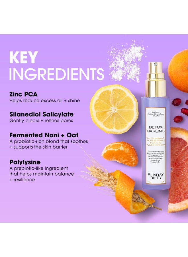 Sunday Riley Detox Darling Microbiome Balancing Toner + Essence 50ml - Image 3