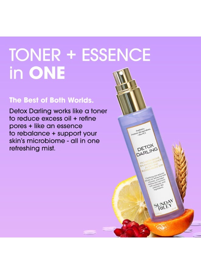 Sunday Riley Detox Darling Microbiome Balancing Toner + Essence 50ml - Image 4