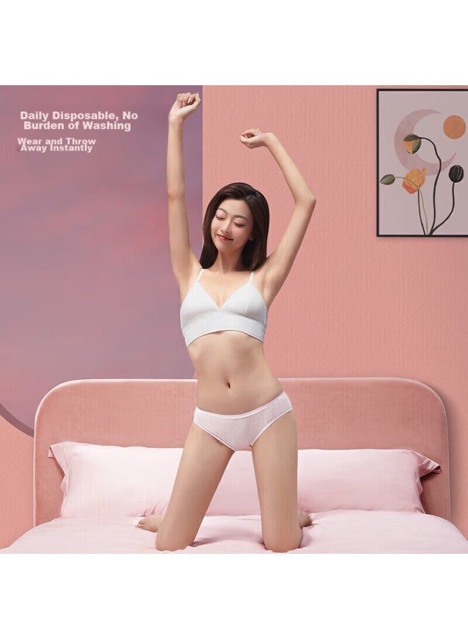 Free Go Freego Women's Disposable Underwear, Pure Cotton, Sterilized, No-wash, Daily-use, For Pregnant Women, Menstrual Period, Travel, 5-pack, Women's White, 3xl  - Image 3
