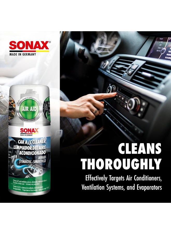 SONAX Car A/C Cleaner 100ml Air Aid Symbiotic Spray for Vehicle Air Conditioning Ventilation System Odor Removal Evaporator Duct Cleaning Fresh Cabin Air Easy One Step Application Long Lasting Interior Air Hygiene Maintenance Care - Image 3