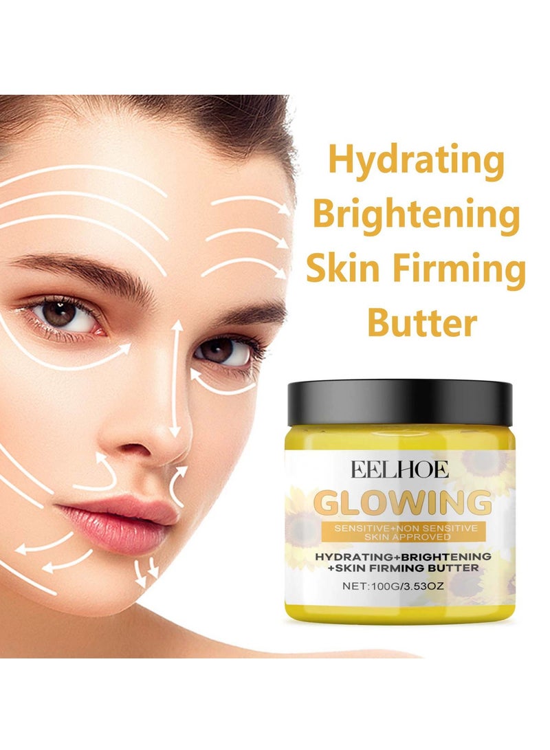 إيلهو كريم الوجه بالكركم وزبدة الجسم المخفوقة ، تفتيح البشرة ومكافحة الشيخوخة ، مرطب للبقع الداكنة ، حب الشباب ، الندبات ، أضرار أشعة الشمس ، لون البشرة المتساوي 100 جرام - Image 2