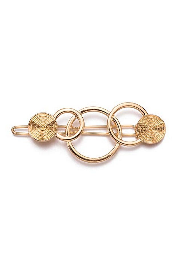 FOK Pack Of 5 Medium Metal Hollow Non Slip Hair Clutcher For Women Girls (Gold, Silver, Rose Gold, Black,) (Style 2)  - Image 2