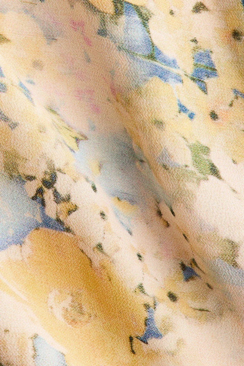 H&M  MAMA Flounced chiffon dress with scarf for Women | Best Price UAE