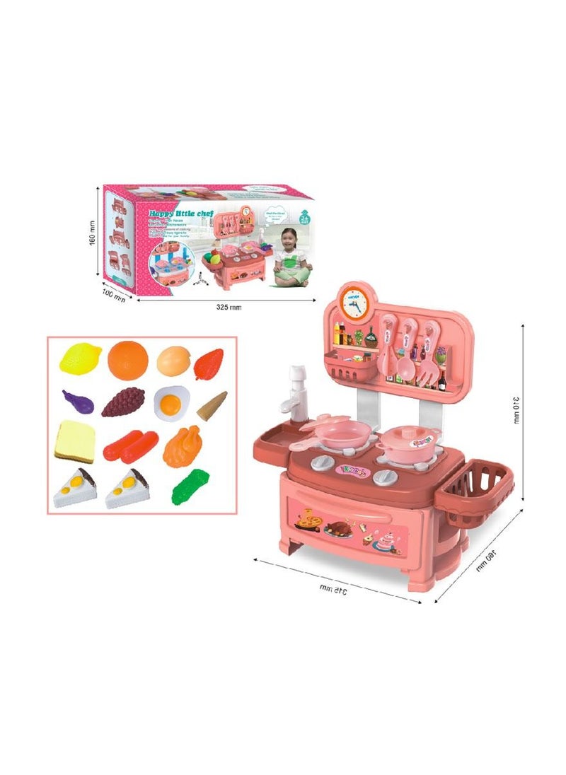 Swift Kitchen Toy Set Pretend Cooking Food Play Dinnerware Set Safe Cute Children Girl Toy Gift Fun Game Toy Kitchen  - Image 3