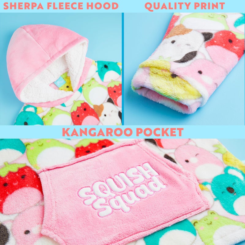 Squishmallows Blanket Hoodie for Girls  Teens  Fleece Oversized Wearable Blanket with Pocket  Cozy Loungewear Gifts for Girls Multi - Image 5